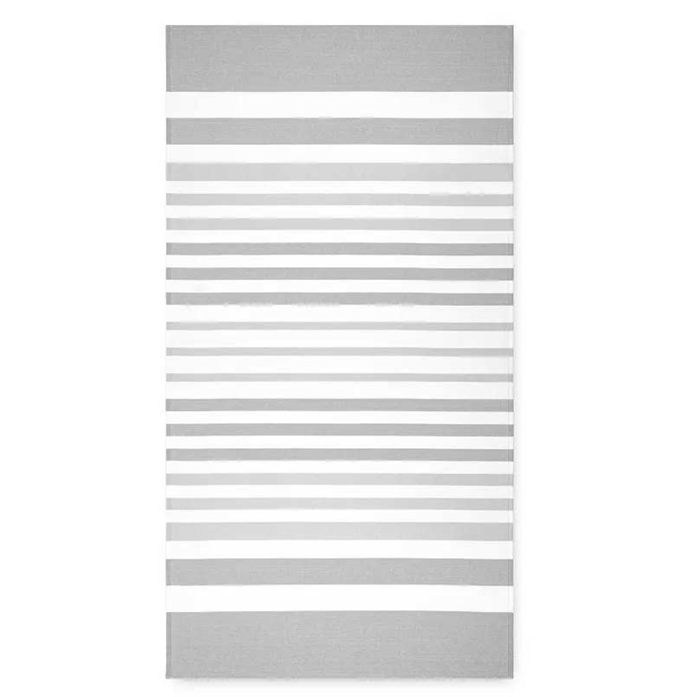 The Big One Sand Resistant Oversized Beach Towel in Gray Stripe -‎ 36"x72"